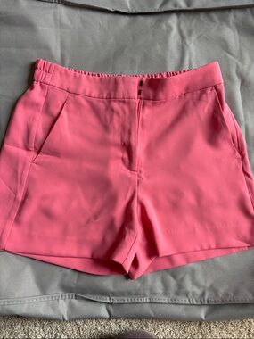J. Crew Pink High-Waist Tailored Shorts